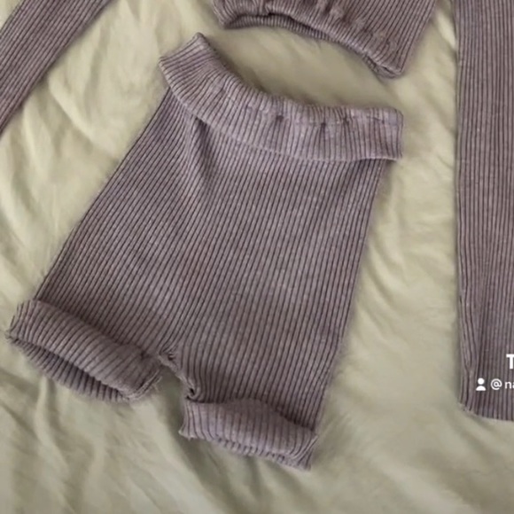 gray two piece set - Picture 2 of 2